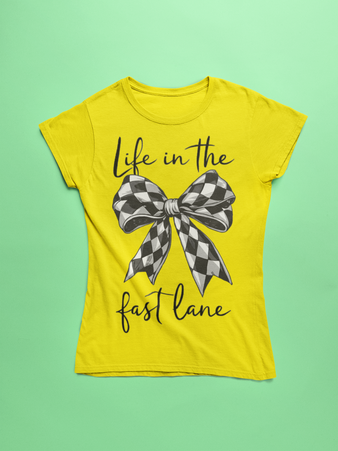 Life in the Fast Lane Bow Tee