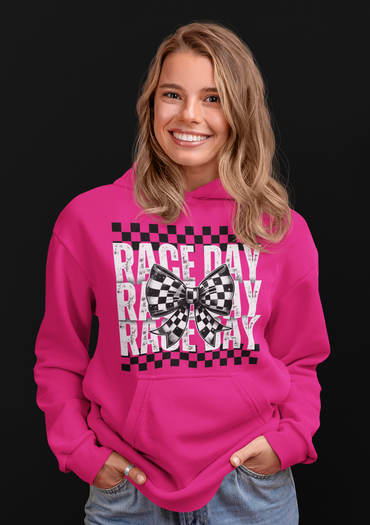 Race Day Bow Hoodie