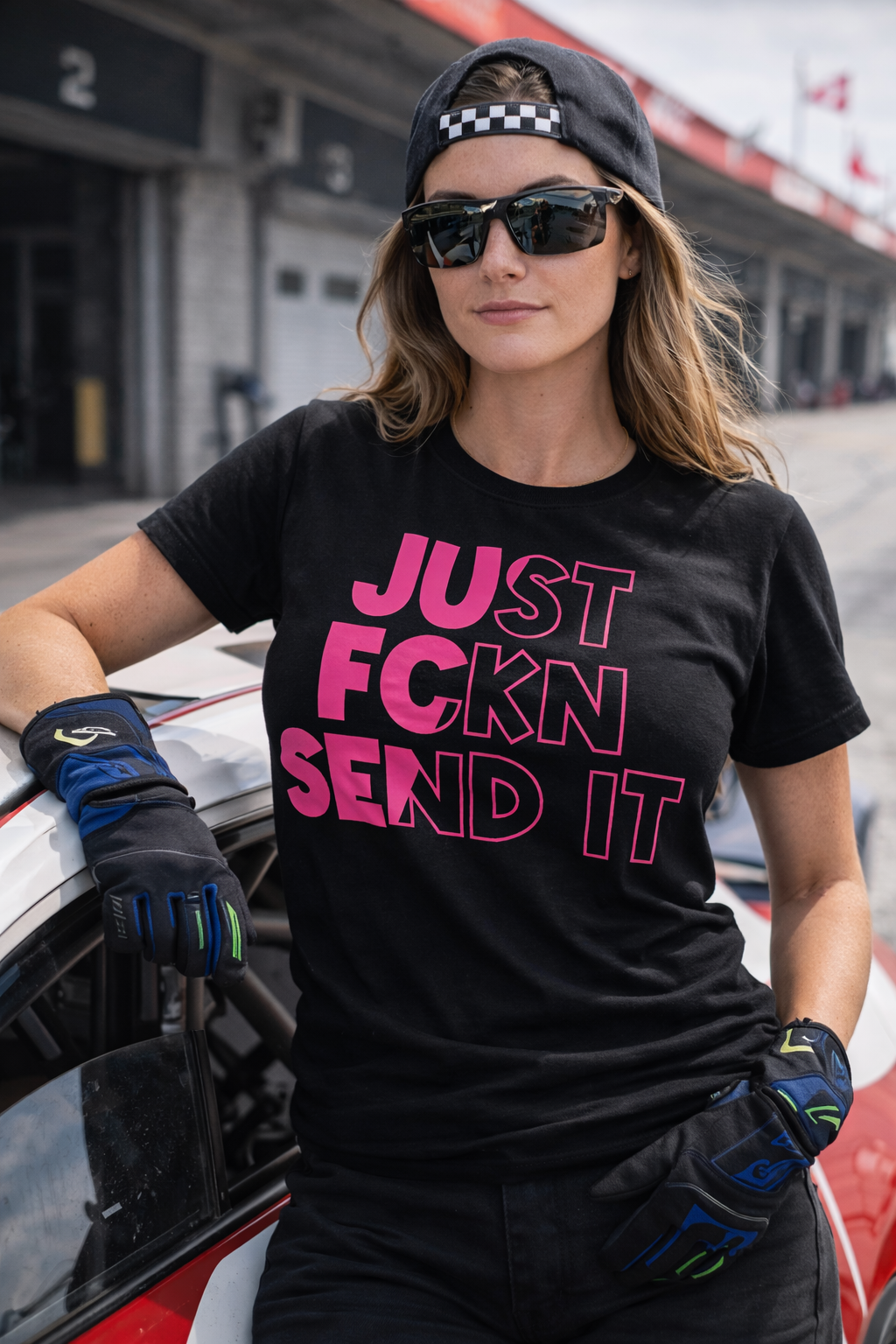 Just Fckn Send It Tee | Bold Racing Graphic Shirt