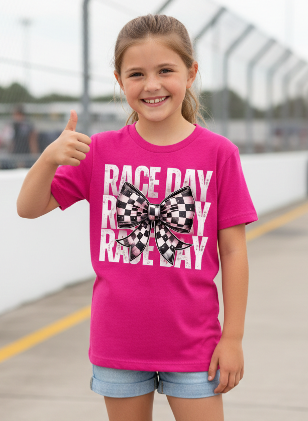 Race Day Bow Tee