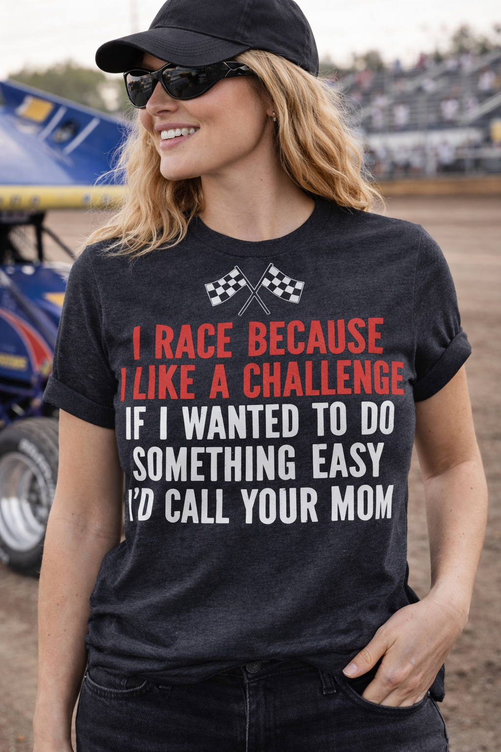 I Race Because I Like a Challenge Tee