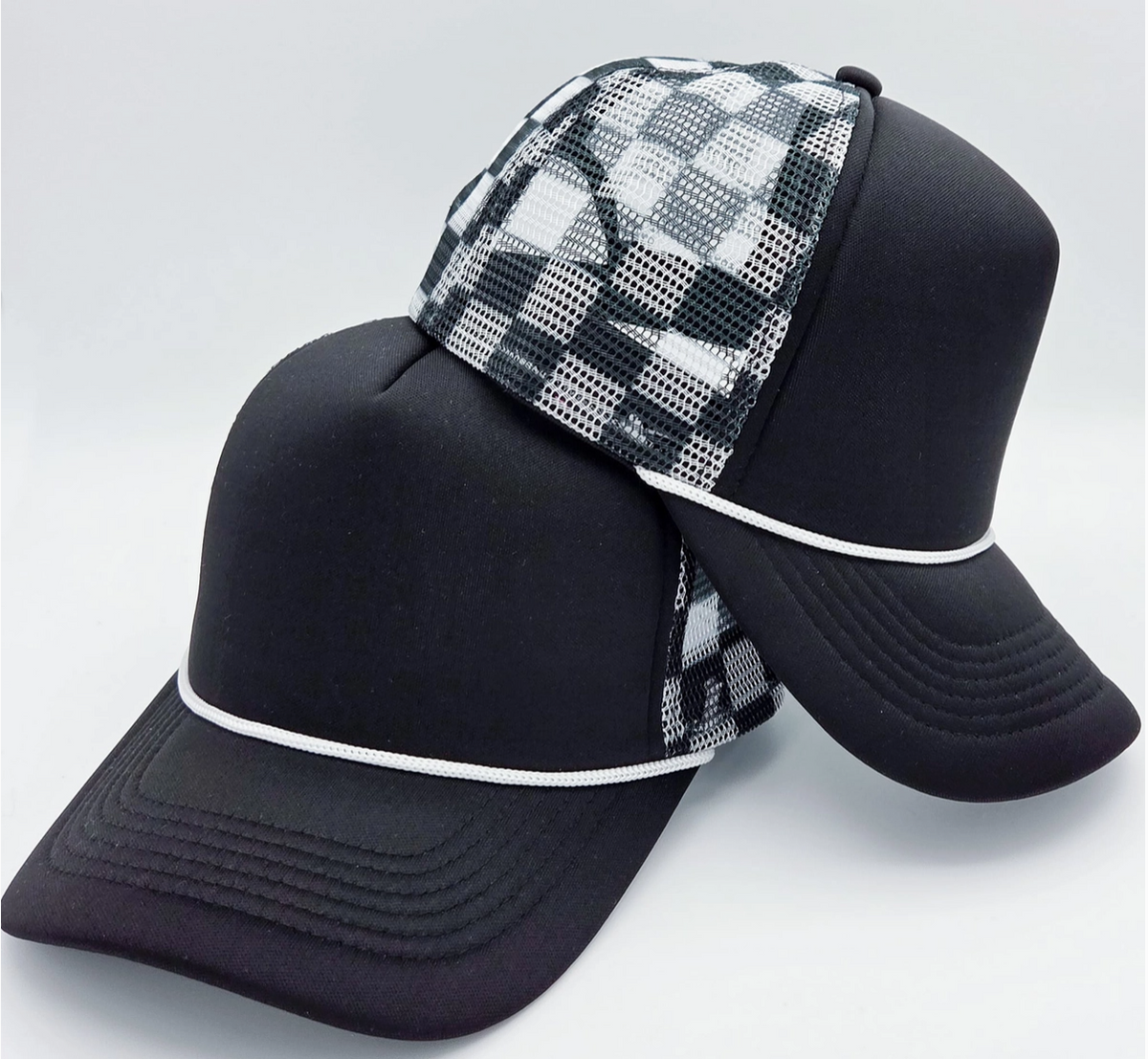 Race Day Checkered Trucker Hat